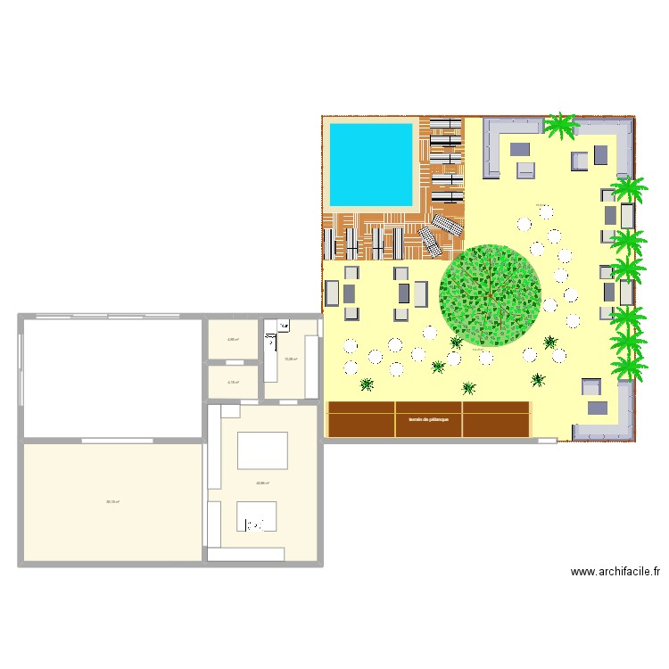 restau. Plan de 5 pièces et 110 m2