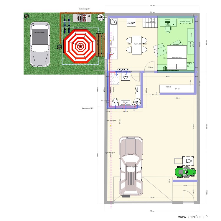 Batiment FRASNE 27B. Plan de 28 pièces et 424 m2