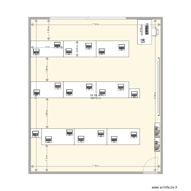 aula1ºsuperiorinformatica1. Plan de 0 pièce et 0 m2