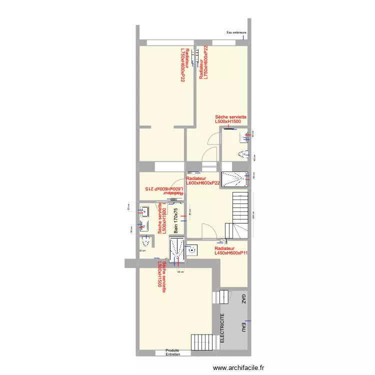 Banning 21 Rez Jardin Eau Chauffage. Plan de 0 pièce et 0 m2