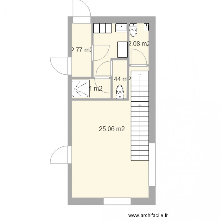 rdc proposition 4. Plan de 0 pièce et 0 m2