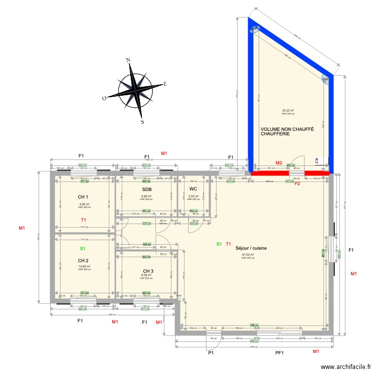 GRIS. Plan de 0 pièce et 0 m2