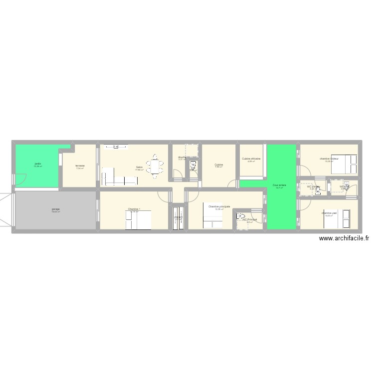Attoban modifié. Plan de 0 pièce et 0 m2