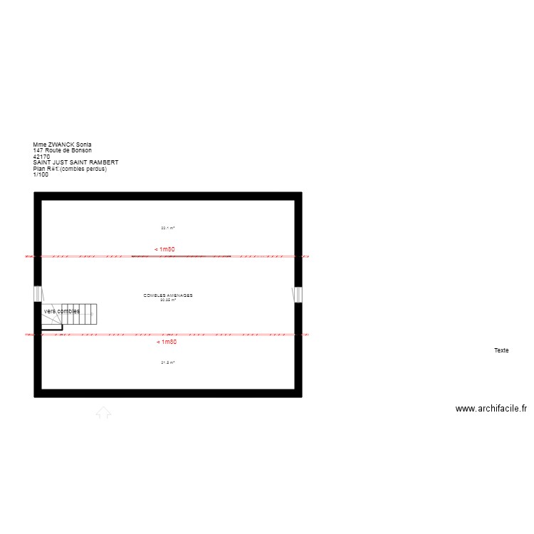 ZWANCK 42170 ST JUST. Plan de 0 pièce et 0 m2