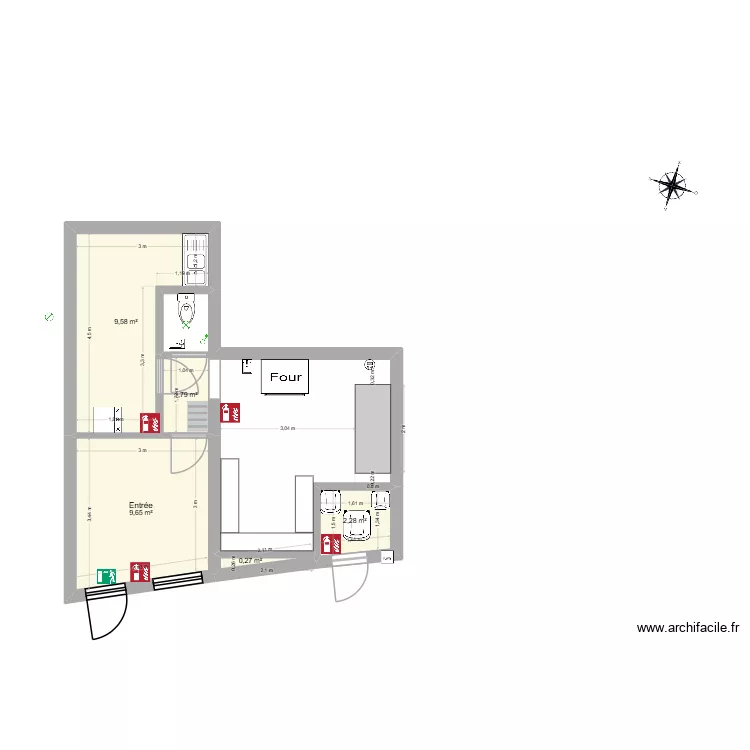002. Plan de 5  et 24 m²