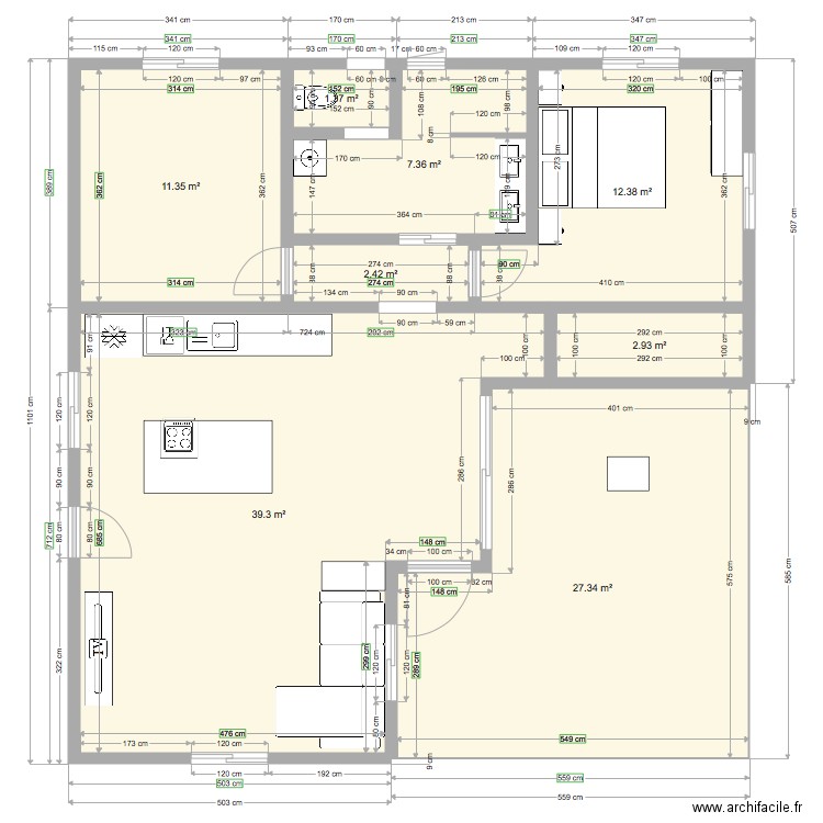 Maison Monrepos7. Plan de 0 pièce et 0 m2