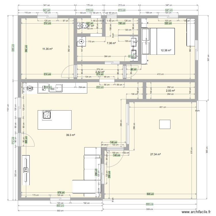 Maison Monrepos7. Plan de 0 pièce et 0 m2