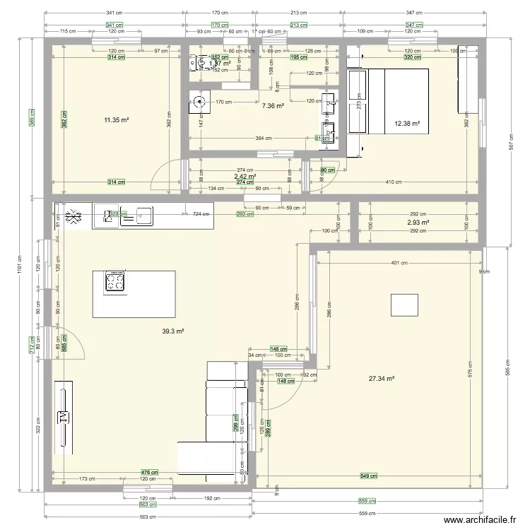 Maison Monrepos7. Plan de 