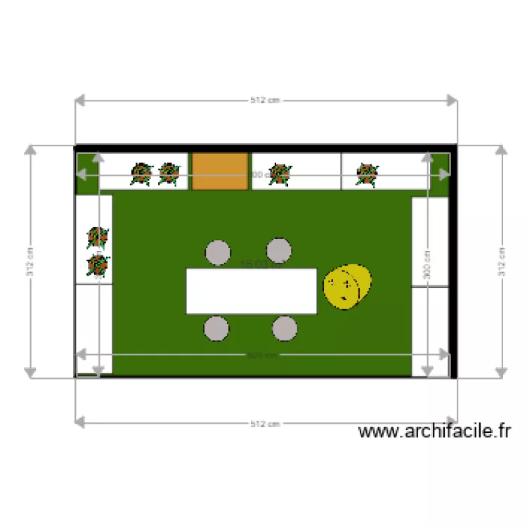 Ars&egrave;ne Paris salon . Plan de 