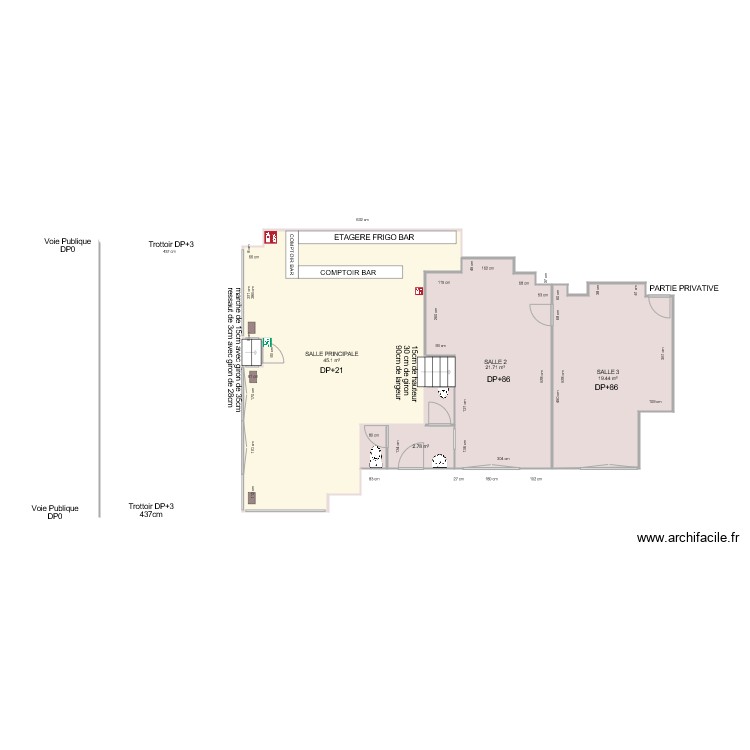 DURAVEL AVANT TRAVAUX. Plan de 0 pièce et 0 m2
