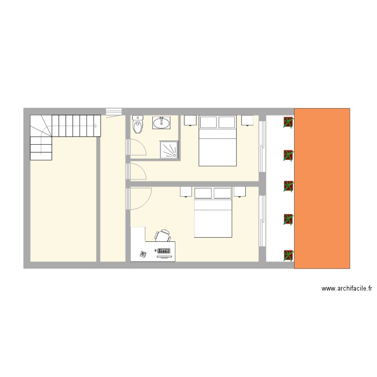 AUGER 1er étage . Plan de 0 pièce et 0 m2