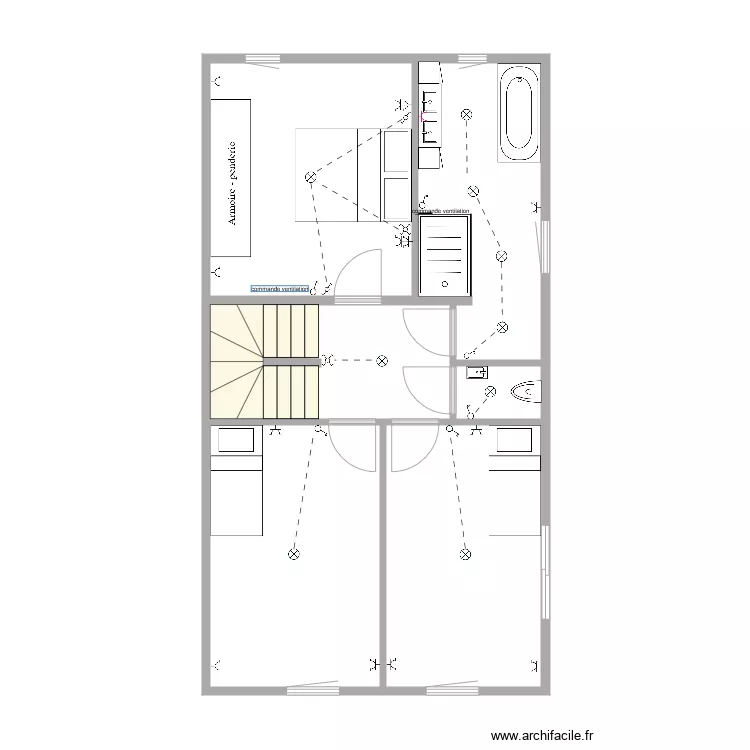 maison Andy &eacute;tage. Plan de 