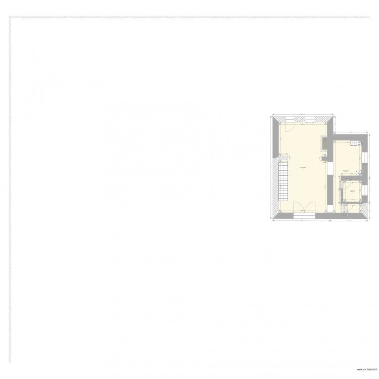 Maison12. Plan de 3 pièces et 62 m2