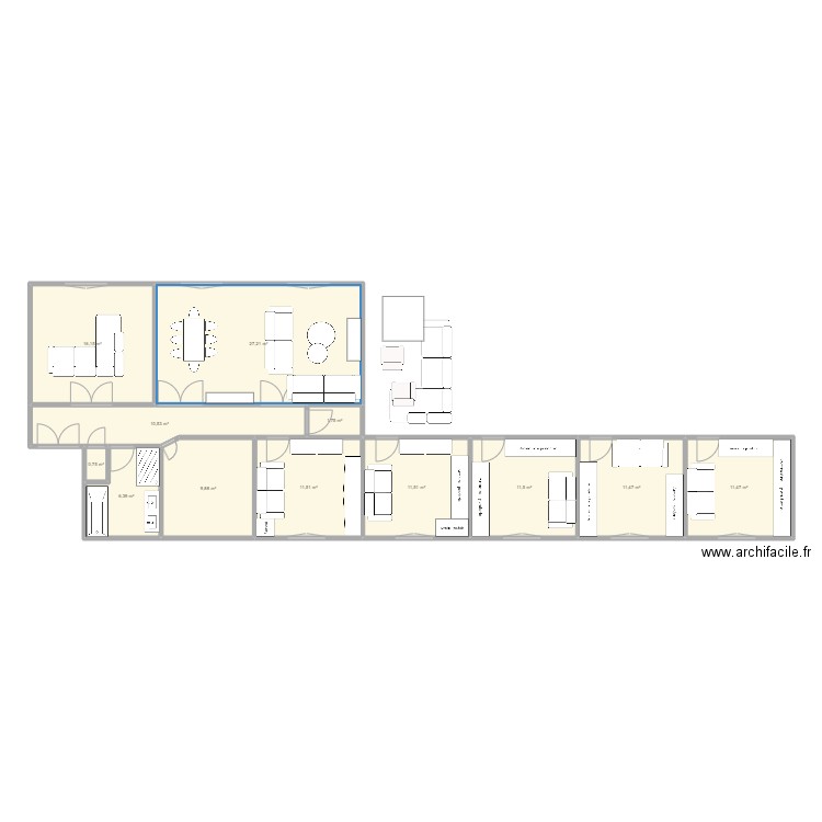 NEW YORK 3E. Plan de 0 pièce et 0 m2