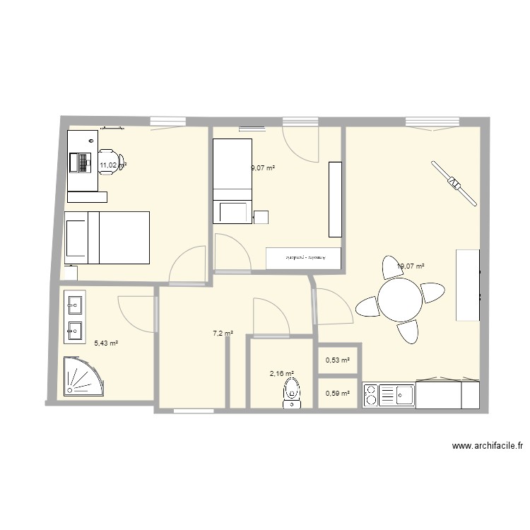 b1141. Plan de 0 pièce et 0 m2