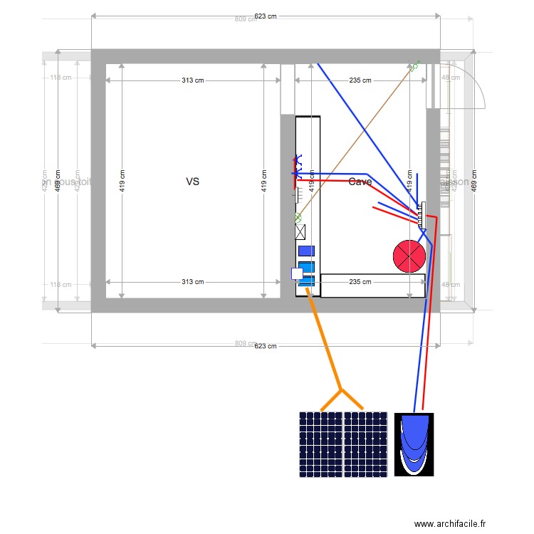 Chalet de Peyre Ossel. Plan de 0 pièce et 0 m2