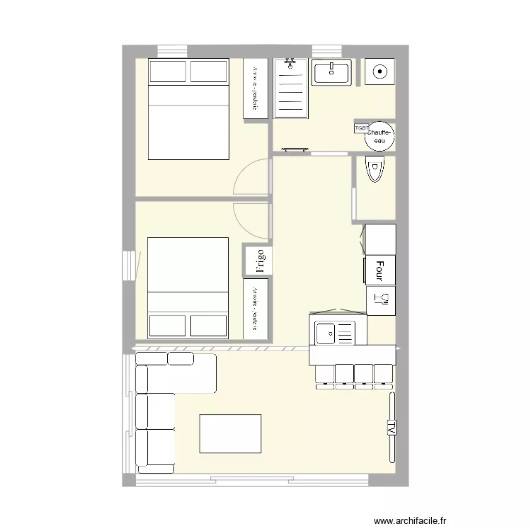 villa cap cuisine 1. Plan de 