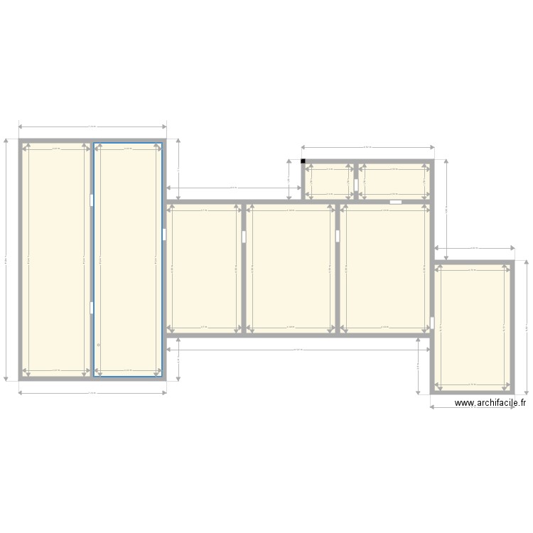 lecompte VS1. Plan de 8 pièces et 189 m2