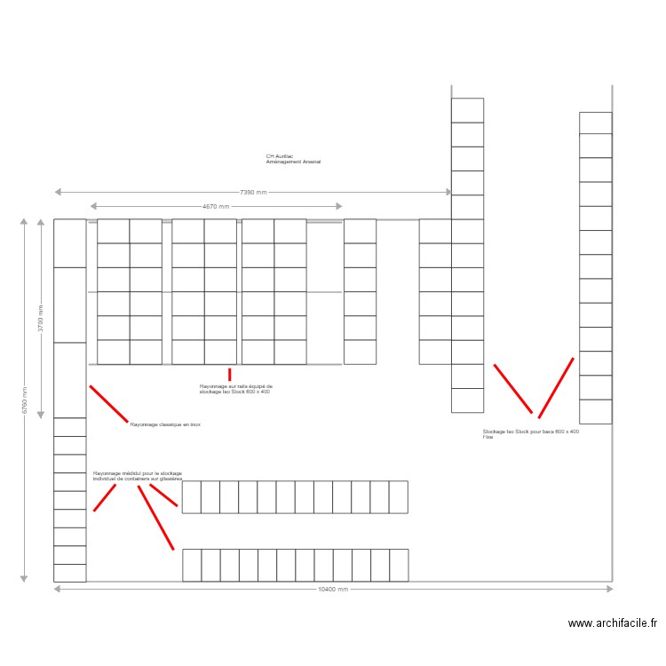 CH Aurillac. Plan de 0 pièce et 0 m2