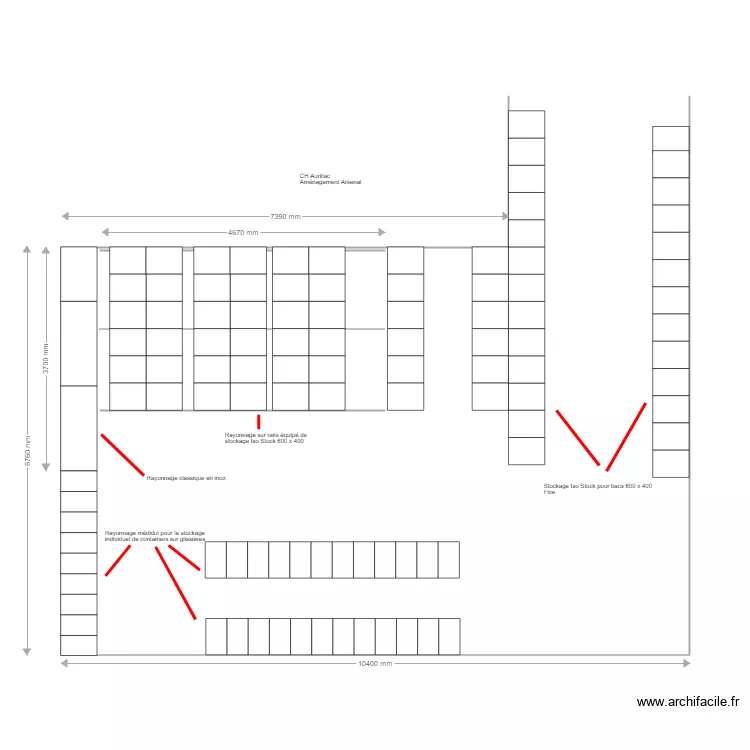 CH Aurillac. Plan de 
