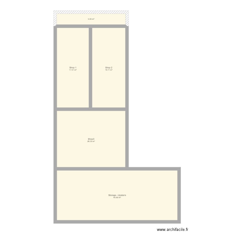 Sample floor plan. Plan de 0 pièce et 0 m2