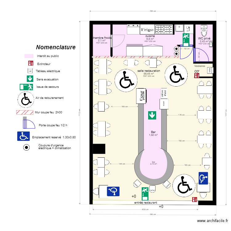 Casa Roma Bercy2 après projet. Plan de 0 pièce et 0 m2