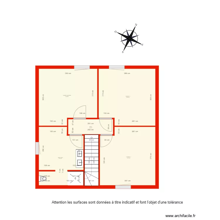 BI 3625 &eacute;tage c&ocirc;t&eacute;. Plan de 