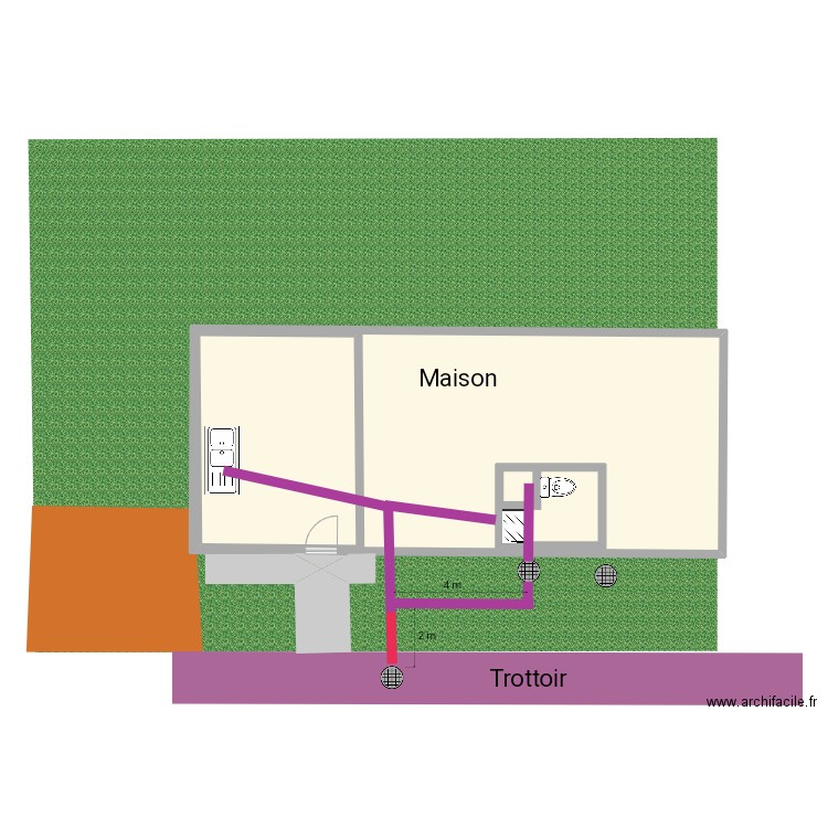 No5 e. Plan de 3 pièces et 217 m2