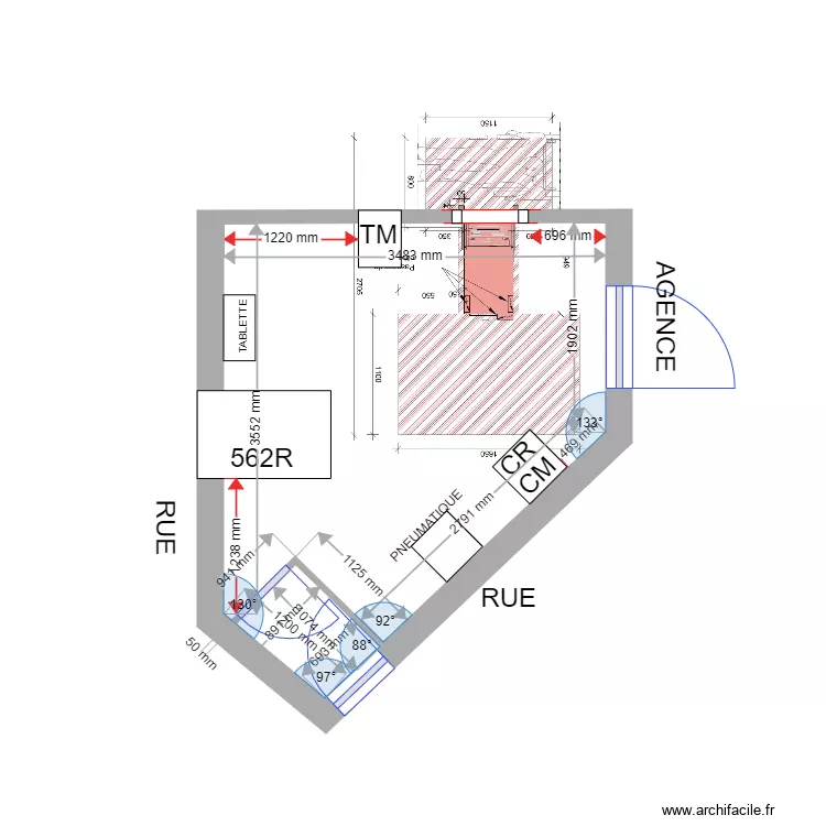PLAN DE MASSE PROJET AIX EN PROVENCE OUEST CS4040 STANDART. Plan de 