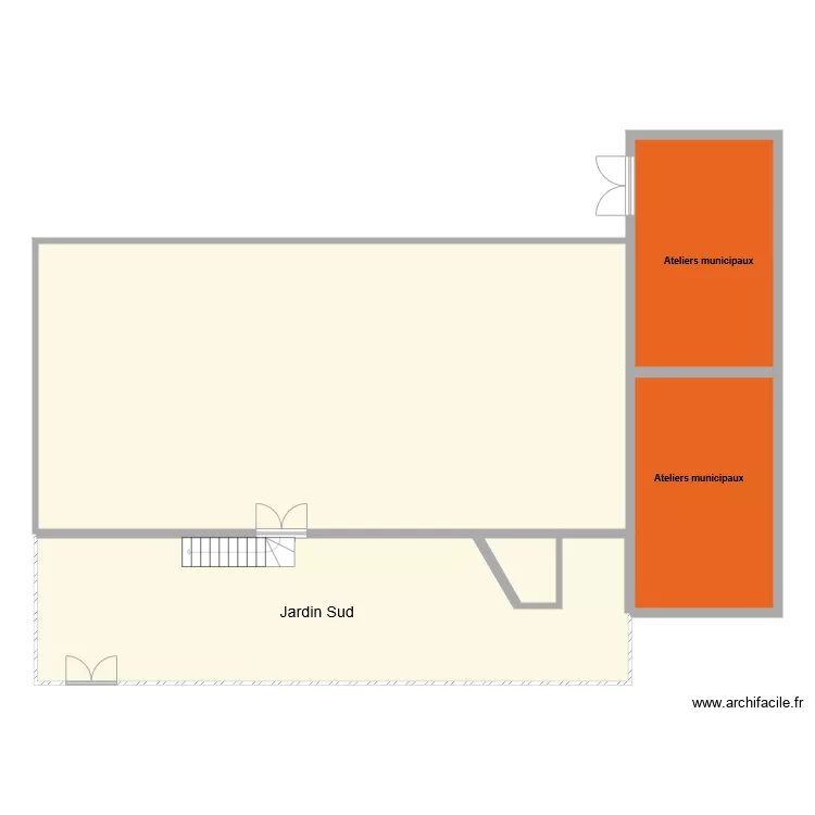 besse jardin sud. Plan de 
