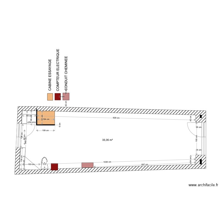 LABNI EXISTANT V2. Plan de 29 pièces et 167 m2