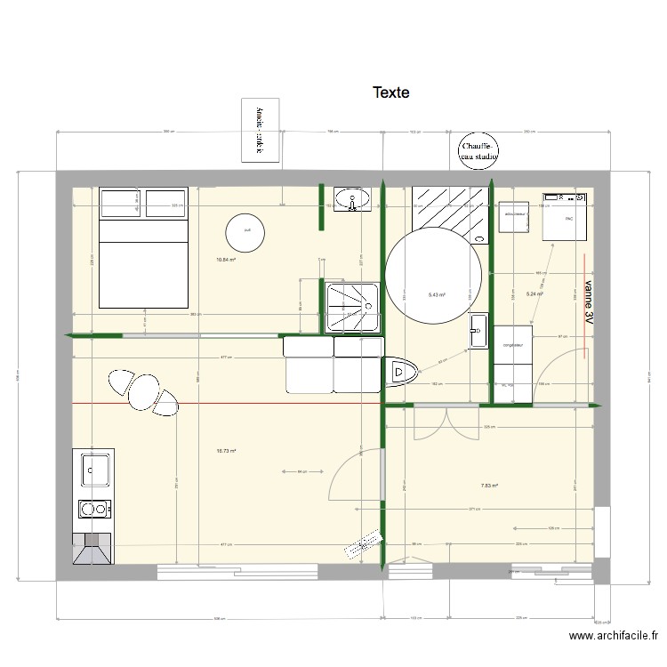 sdb et chaufferie au NORD der et studio 21 02 escalier autre2. Plan de 0 pièce et 0 m2