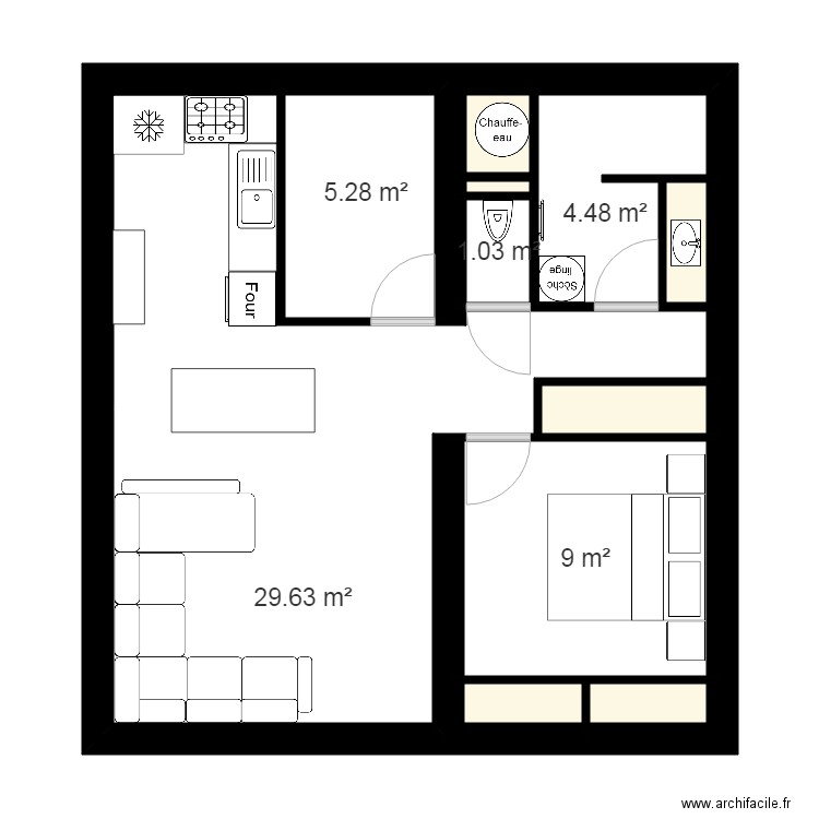 garage fini. Plan de 0 pièce et 0 m2