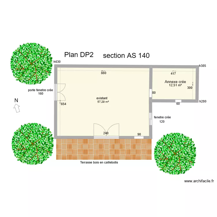 CABANON 4. Plan de 