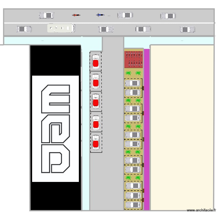 parking projet V5. Plan de 0 pièce et 0 m2