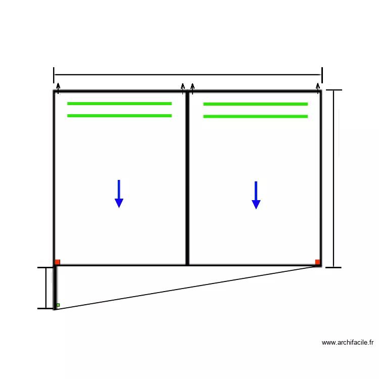 Marques Estoril Smaller Pergola. Plan de 