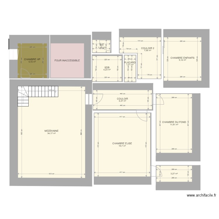 faiencerie 2. Plan de 12 pièces et 111 m2