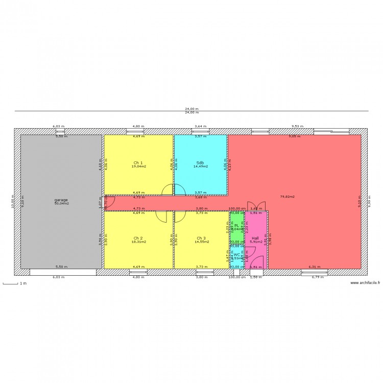 BERNY. Plan de 0 pièce et 0 m2