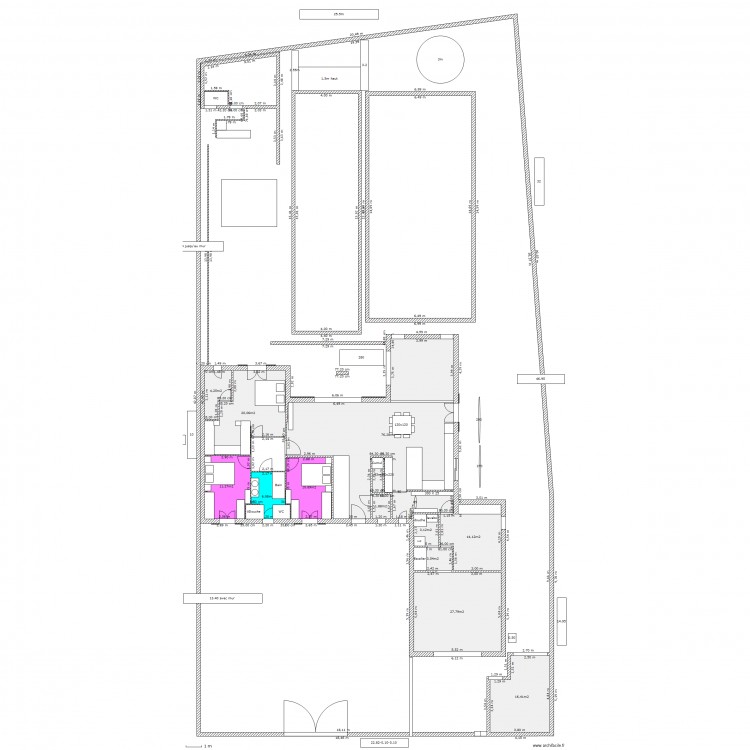 pull house. Plan de 0 pièce et 0 m2