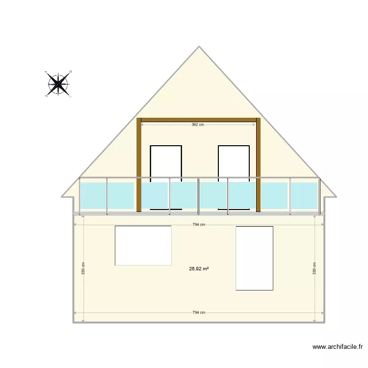 Facade BALCON ESSAI 2a. Plan de 