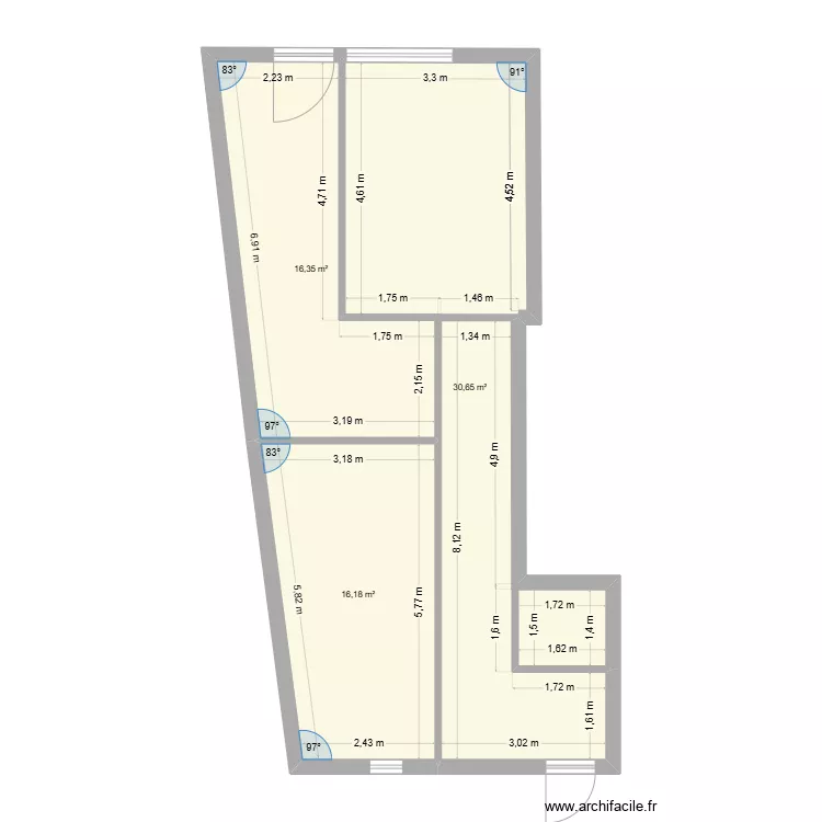 LOCAL SCOTTO. Plan de 