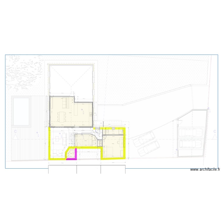 Maison sur fond archi modif salon. Plan de 0 pièce et 0 m2