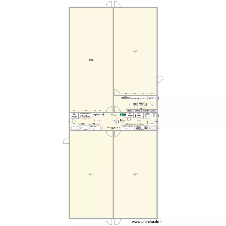 6 juillet Salles pr&eacute;parations SVT et Physique-Chimie. Plan de 6  et 340 m²
