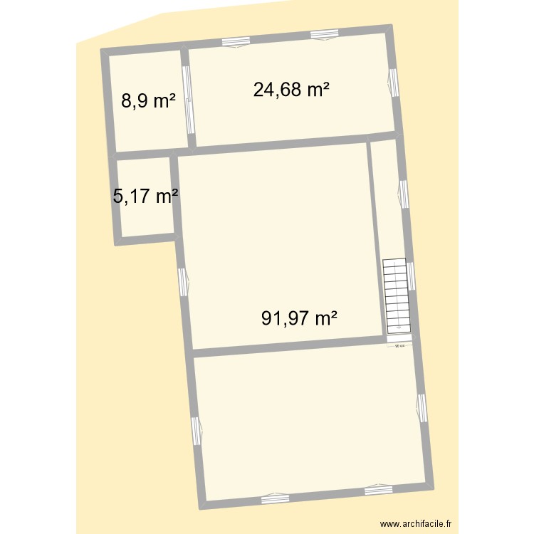 grange  paulette  essai david. Plan de 7 pièces et 262 m2