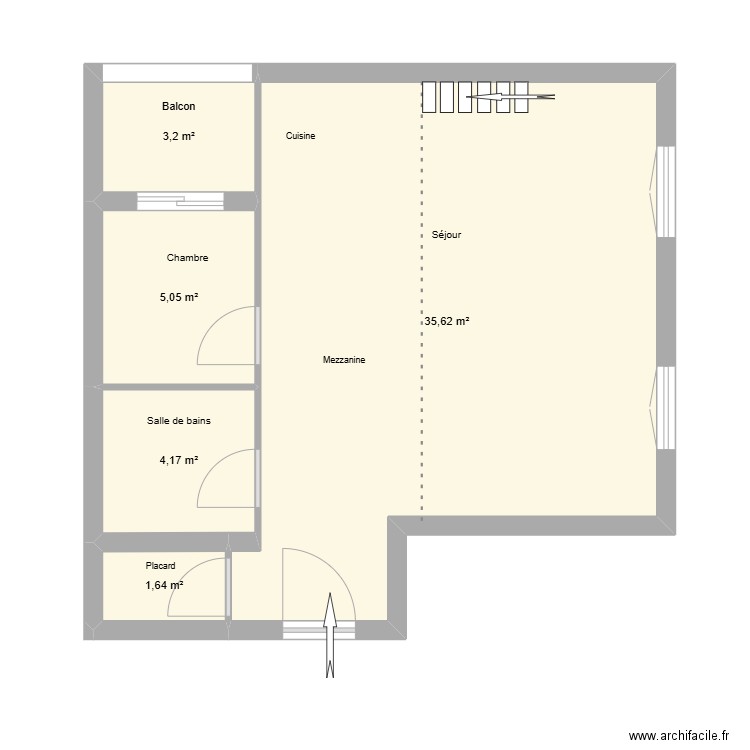 BANDOL. Plan de 5 pièces et 50 m2