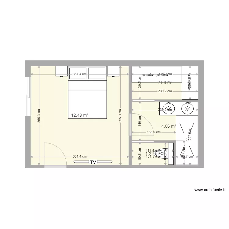 CH RDC ULRICH. Plan de 