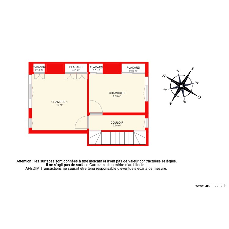 BI 6306 1 ER ETAGE. Plan de 0 pièce et 0 m2