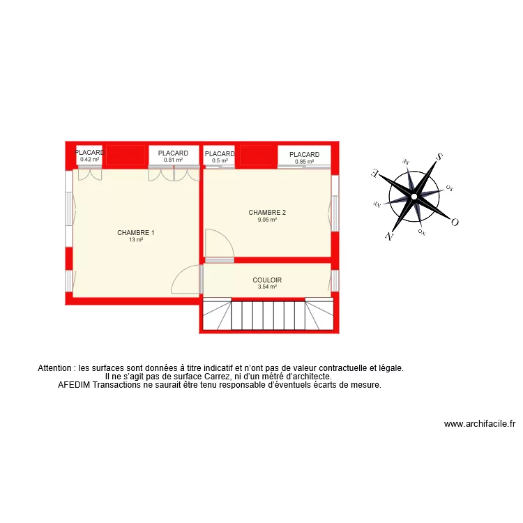 BI 6306 1 ER ETAGE. Plan de 