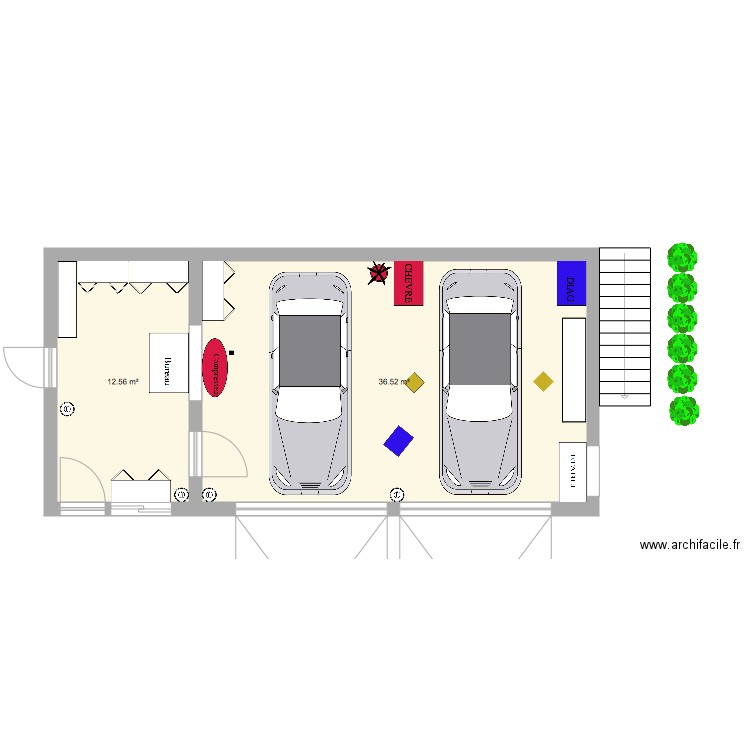 garage1. Plan de 0 pièce et 0 m2