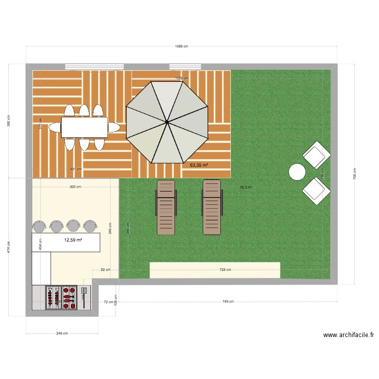 TERRASSE GIGI. Plan de 0 pièce et 0 m2